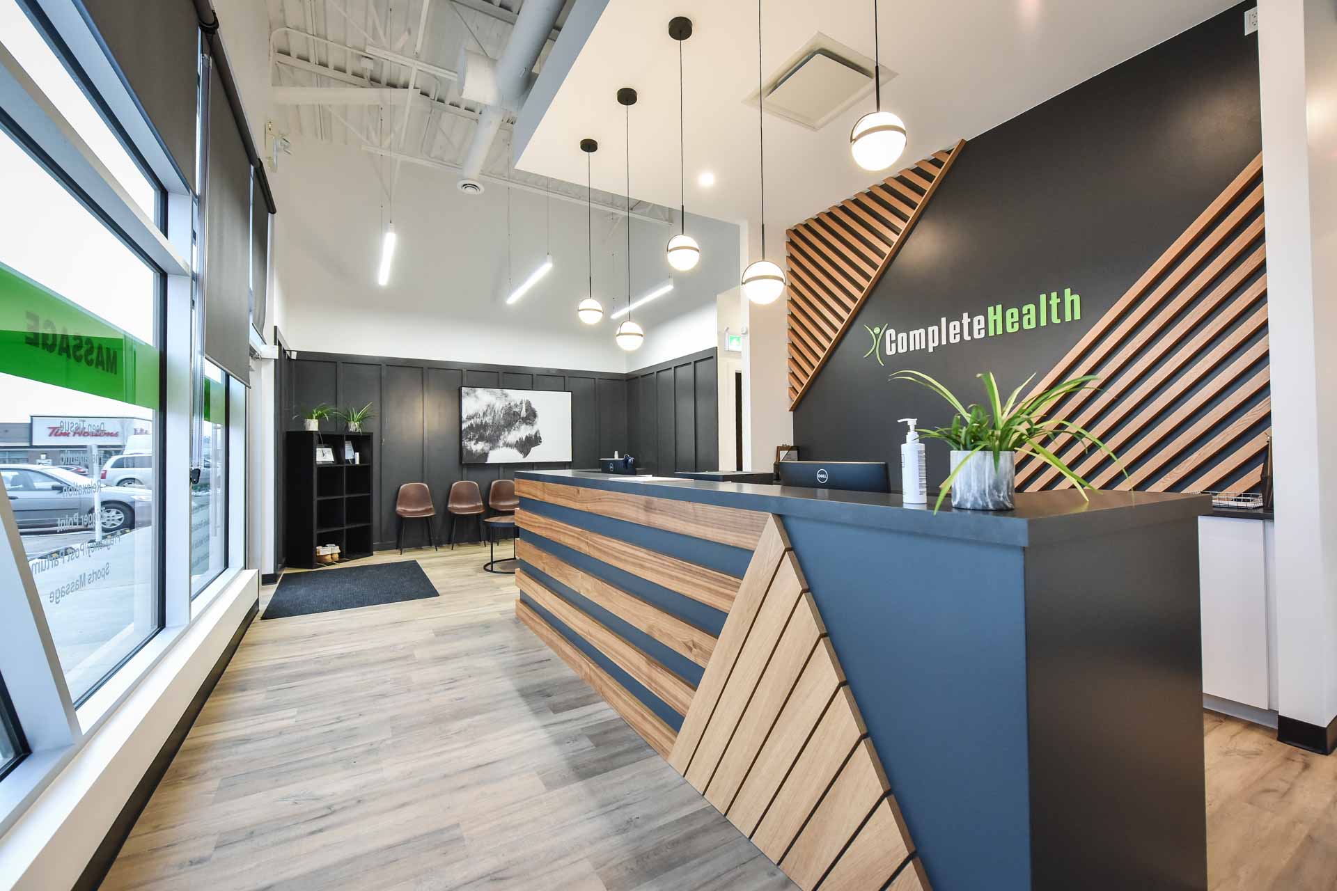 Welcoming Reception Area | Complete Health | Chiropractic & Wellness Clinic | SW Calgary